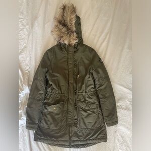 Green American eagle parka